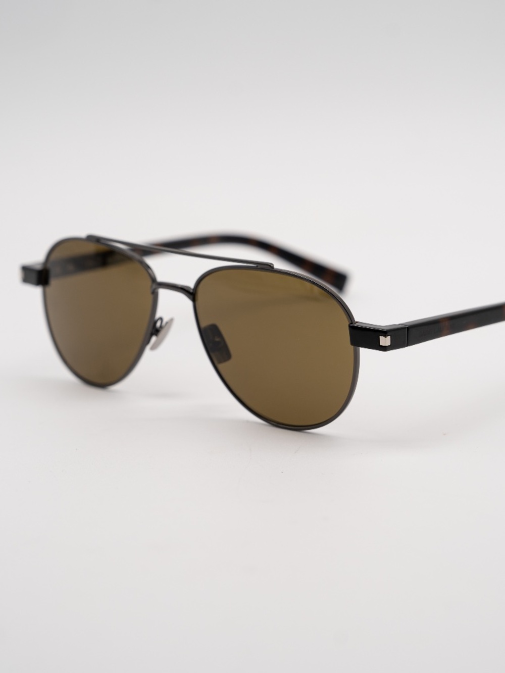 Saint Laurent  Sunglasses Aviator Double Bridge Havana Gunmetal SL 843